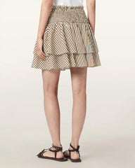 Kali Cotton Striped Mini Skirt