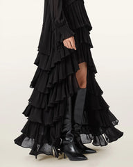 Cavarly Tiered Ruffle Maxi Dress