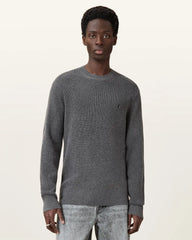 Aspen Waffle Texture Crew Neck Ramskull Sweater