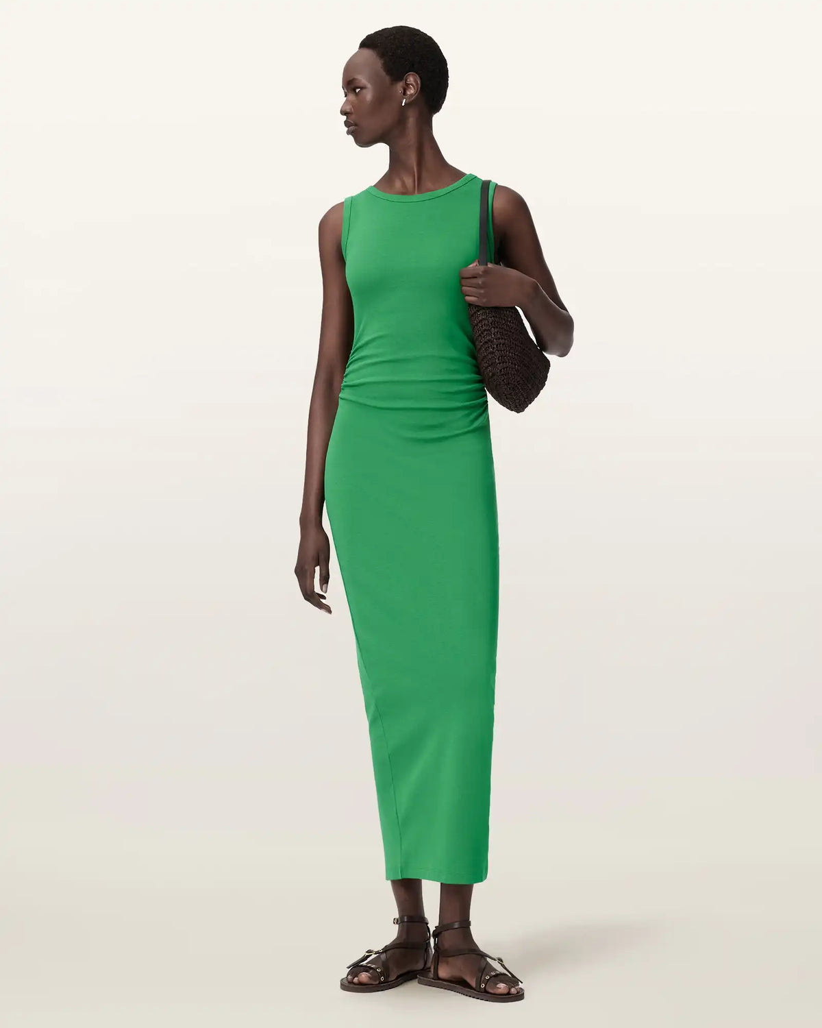 Katarina Boat Neck Slim Fit Maxi Dress