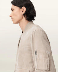 Rokko Relaxed Suede Bomber Jacket