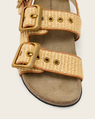 Staffa Raffia Buckle Sandals