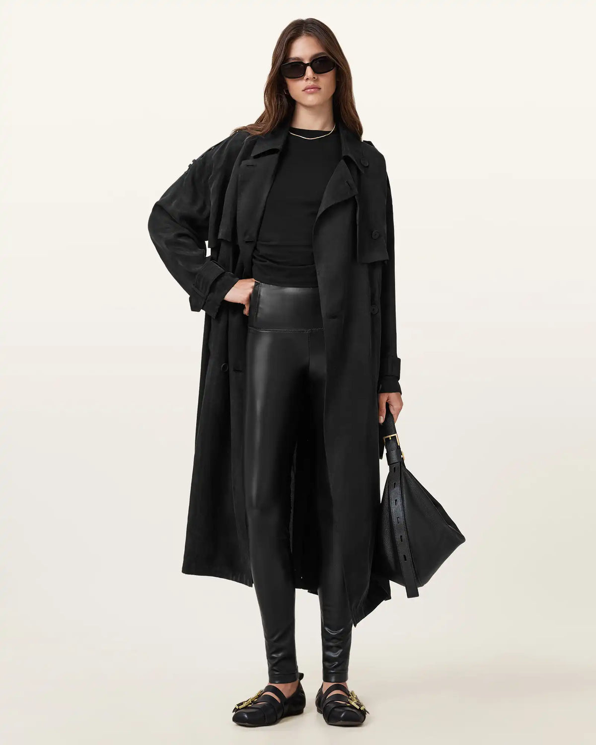 Cora High-Rise Faux Leggings
