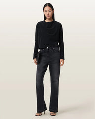Skyler Long Sleeve Asymmetric Oversized Top