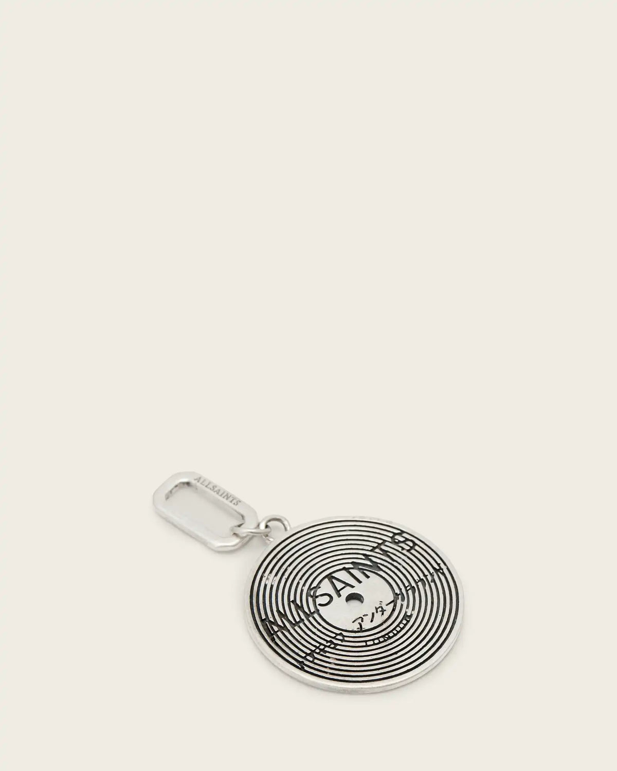 Record Sterling Silver Pendant Charm