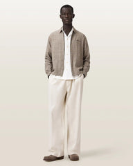 Keal Linen Blend Embroidered Check Jacket
