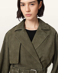 Ophelia Cropped Suede Jacket