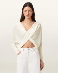 Julieana Wrap Merino Wool Sweater