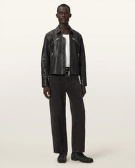 Verdi Fitted Leather Jacket