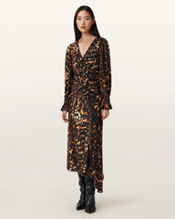 Danni Shirr Midi Dress