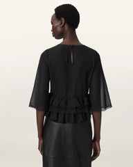 Flo V-Neck Lace Tiered Top