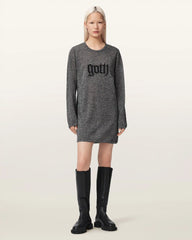 Deetz Metallic Long Sleeve Mini Dress