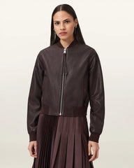 Orten Leather Bomber Jacket