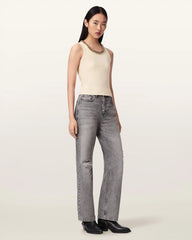 Lucy Sleeveless Slim Fit Ribbed Tank Top