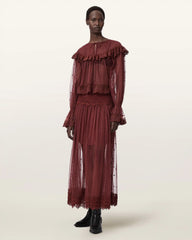 Trixie Lace Embroidered Top