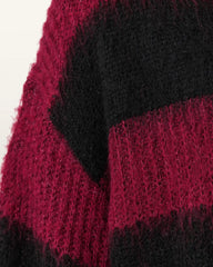 Onyx Striped Relaxed Sweater