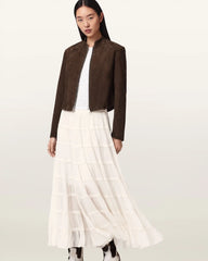 Eva Tiered Midi Skirt