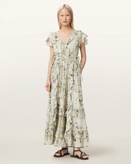 Canto Floral Ruffled Maxi Dress
