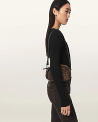Rosalie Leopard Leather Crossbody Bag