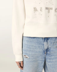 Stacks Separo Embellished Cropped Sweatshirt