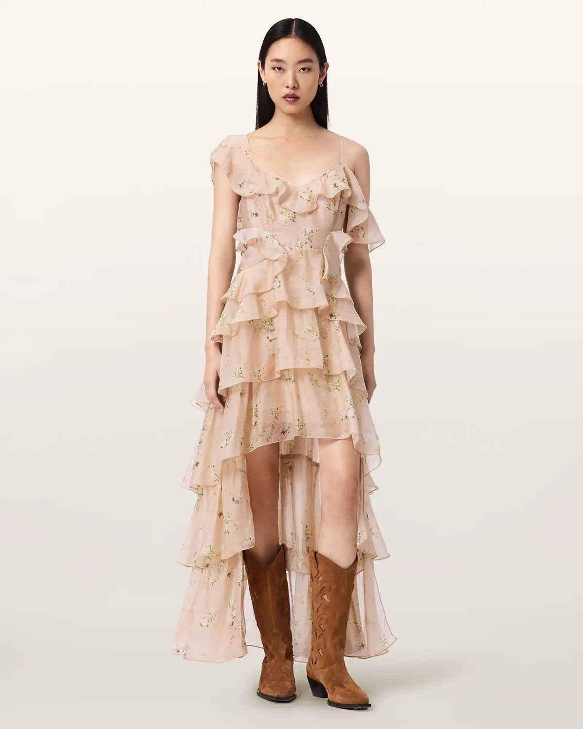 Sienna Ruffle Maxi Dress