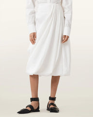 Nia Draped Midi Skirt