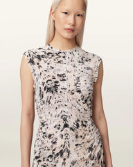Noor Asymmetric Sleeveless Maxi Dress