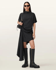Leslie Satin Short Sleeve Top