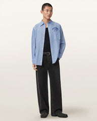 Norte Oversized Long Sleeve Striped Shirt