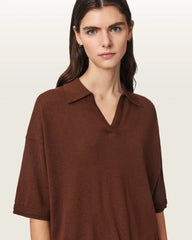 Bern Short Sleeve Woven Wool Polo