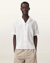 Sepal Short Sleeve Boxy Linen Shirt