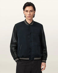 Taishi Leather Varsity Bomber Jacket