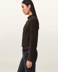 Sadler Fitted Suede Jacket