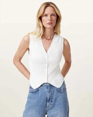 Cruz Ribbed Knitted Waistcoat