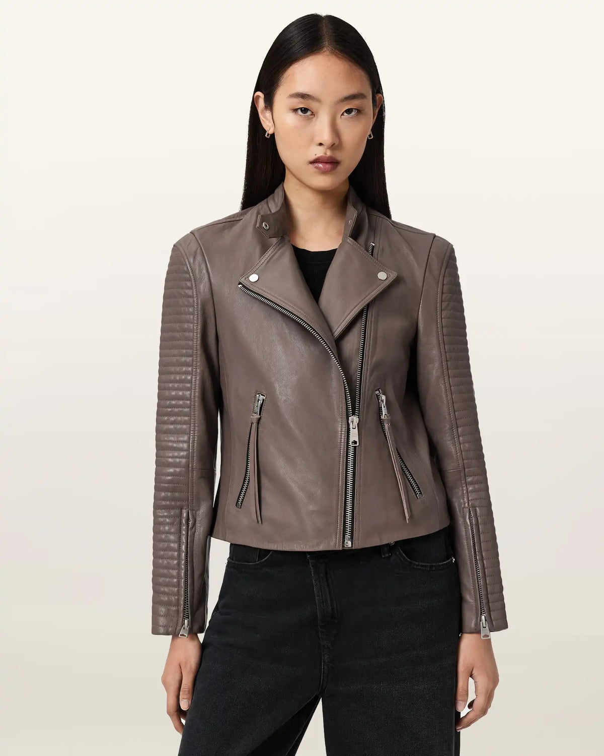 Raul Leather Biker Jacket