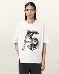 Scale Cropped Graphic T-Shirt